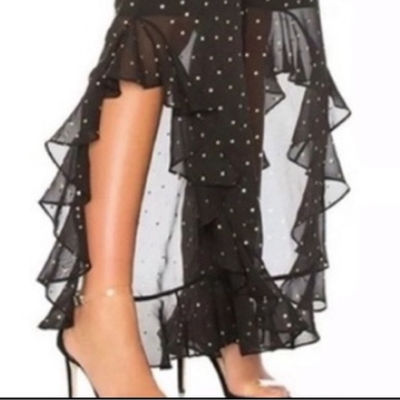 NWT Amanda Uprichard Moonlight Star Print Backless Roper Jumpsuit Size XS - Picture 2 of 11